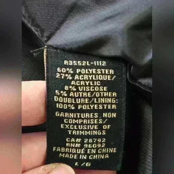 Renuar black and white women's large winter  jacket, Excellent Condition - Picture 5 of 8